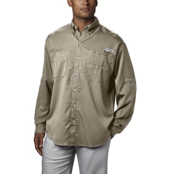 Columbia Overhemd Heren, PFG Tamiami II Long Sleeve Big Khaki, 91TEPOXJZ